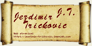 Jezdimir Tričković vizit kartica